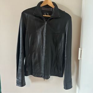 Men’s Black Genuine Leather Armani Exchange Jacket